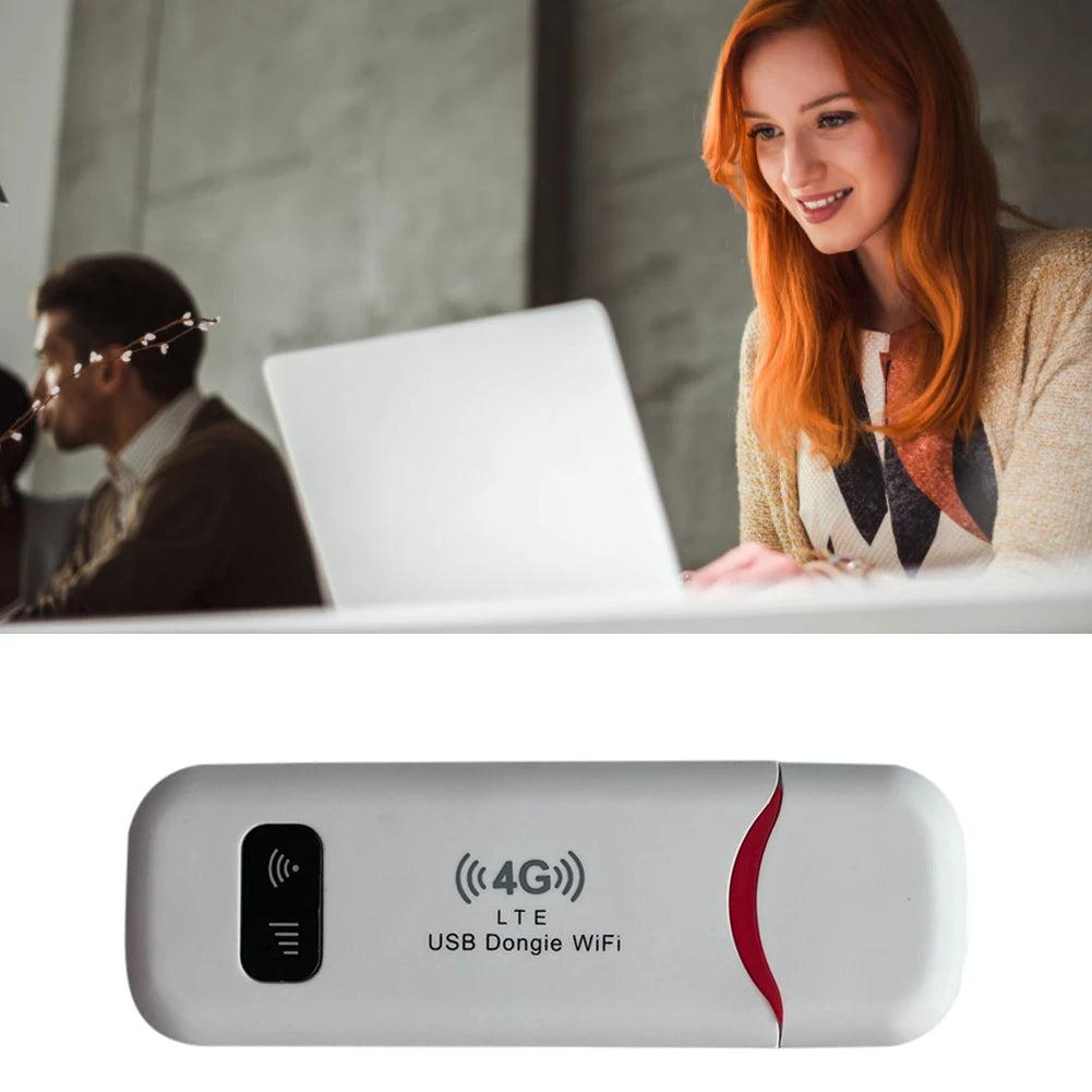 4G LTE WiFi Router 150Mbps - Portable USB Modem Hotspot Dongle for Home & Office