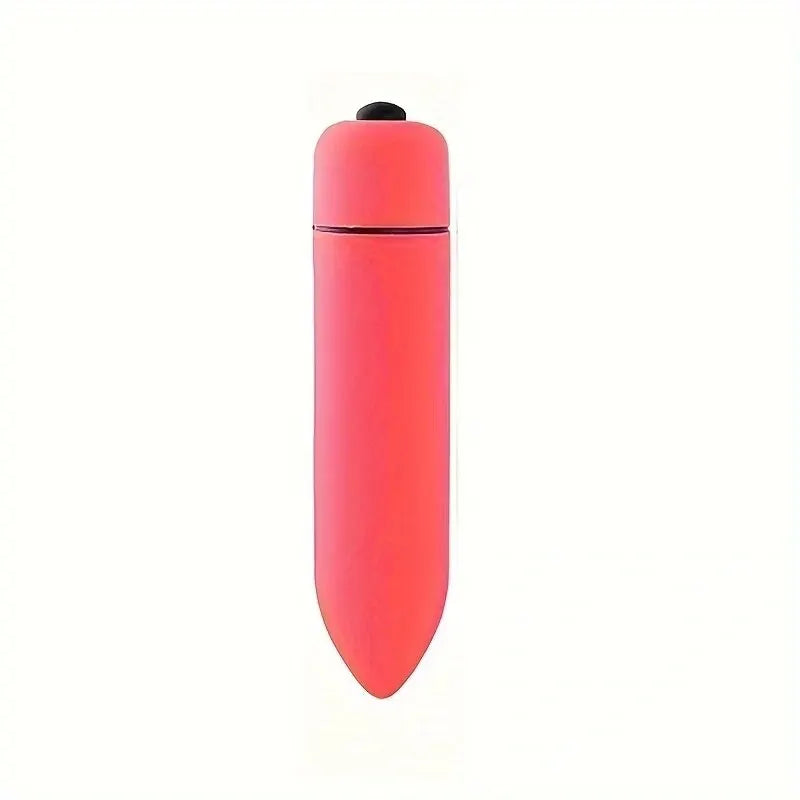 Slim pink insulated stainless steel water bottle with black cap on white background