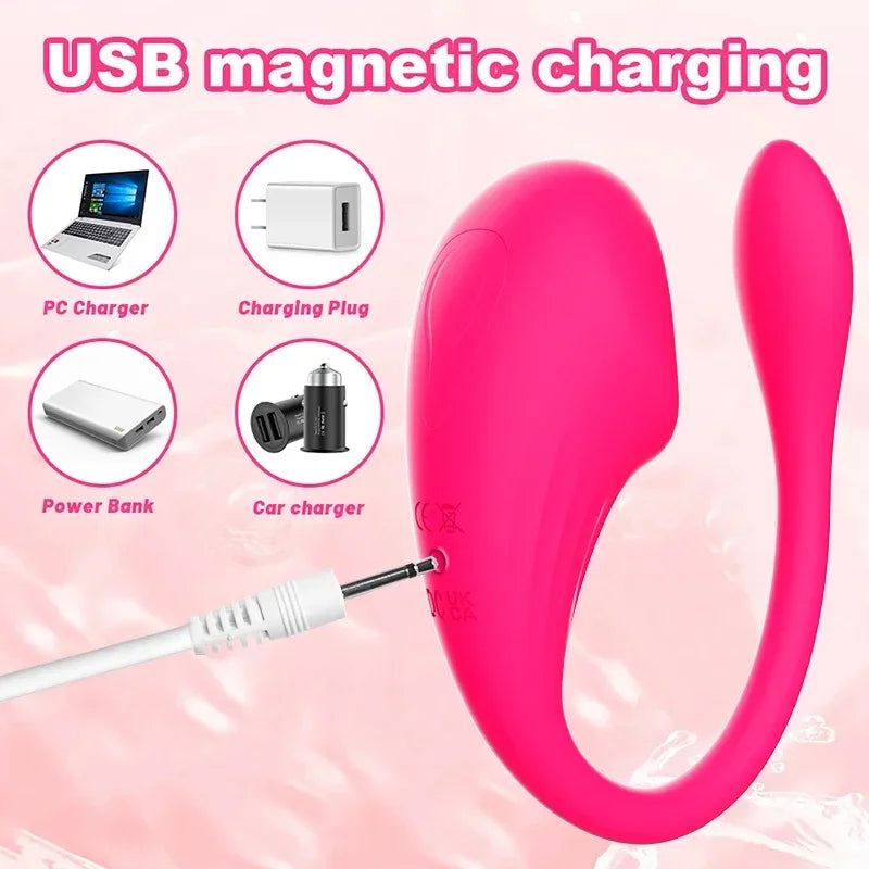 Pink USB magnetic charging device compatible with PC charger, charging plug, power bank, and car charger