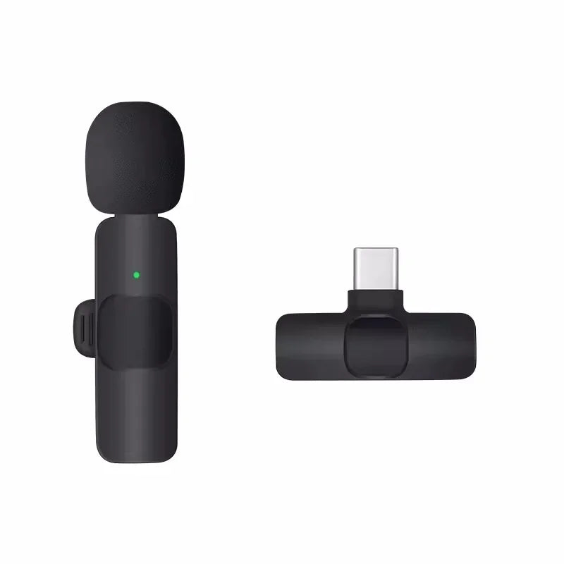 Lavalier Wireless Microphone for iPhone iPad 2 Pack Portable Noise Cancelling/Muting Microphone for Recording Live Stream TikTok