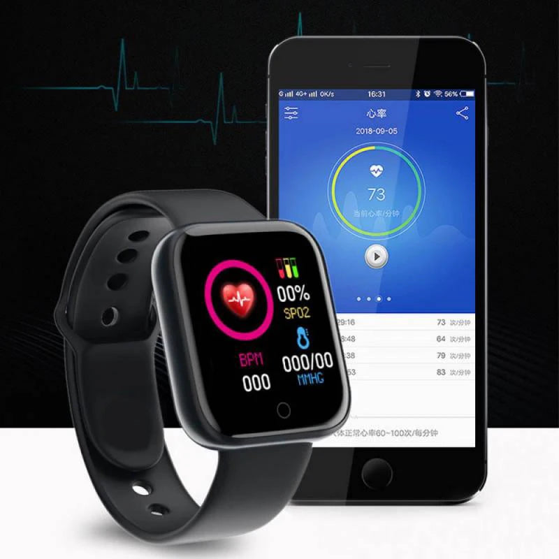Y68 D20 Multifunctional Smart Watch - Bluetooth Music, Fitness Tracker & Sleep Monitor