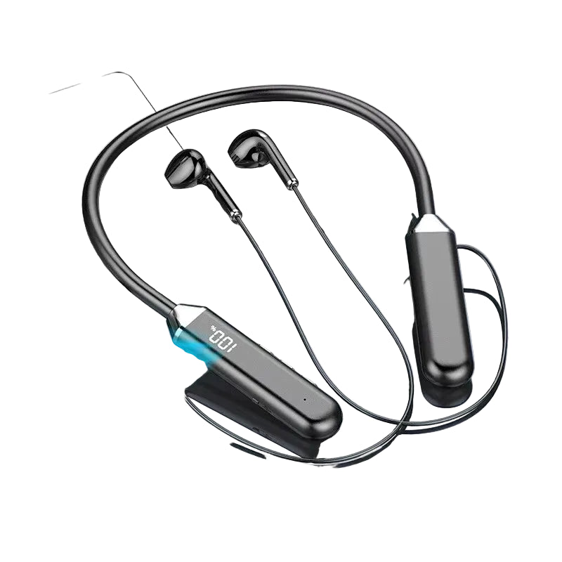Sport Neckband Earphone - Wireless Bluetooth Gaming Headphone with LED Display