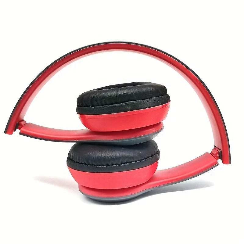 Stereo P47 Wireless Sports Headset - 5.0 Bluetooth, Folding Design for iPhone & Xiaomi Gaming