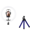 LED Ring Light with 20cm Tripod Stand - Adjustable Photography Lighting for Phone