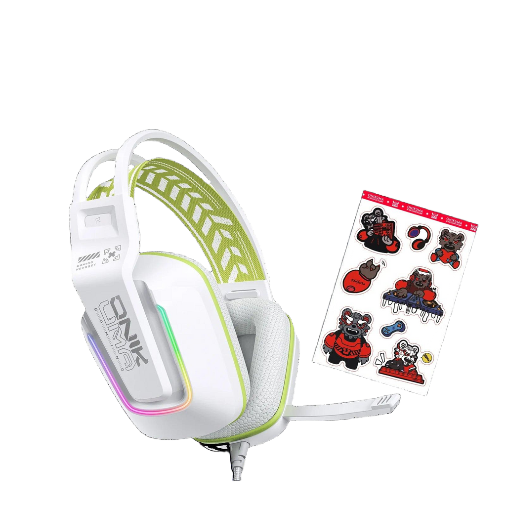 ONIKUMA Wired Over-Ear Headphones - Lightweight & Foldable with Stereo Bass & Crystal Clear Mic for Ultimate Sound Experience