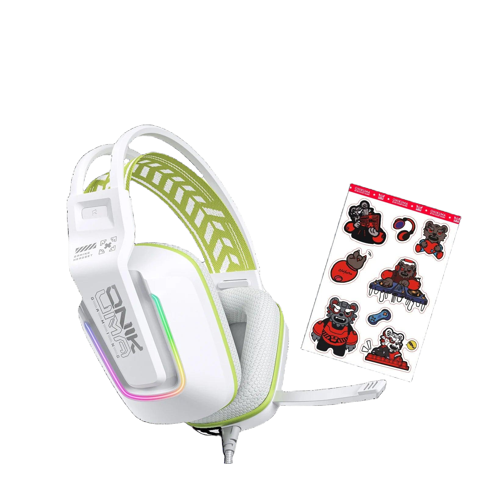 ONIKUMA Wired Over-Ear Headphones - Lightweight & Foldable with Stereo Bass & Crystal Clear Mic for Ultimate Sound Experience